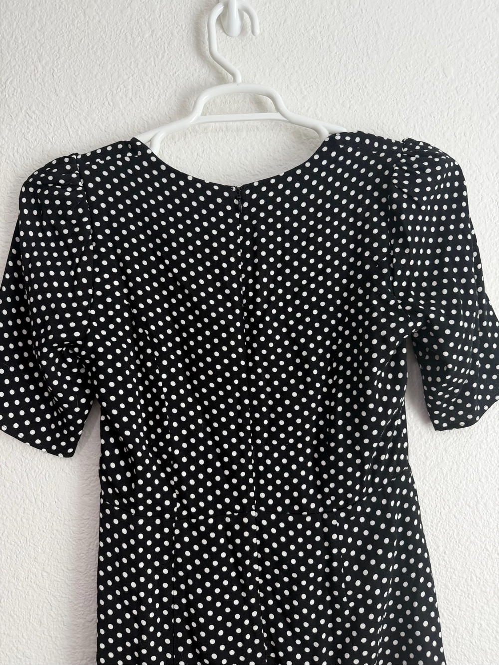 Reformation Gene Dress Polka Dot Mini Dress Size 4 - Picture 7 of 11